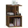 vidaXL Bedside Cabinet Smoked Oak 35x35x55 cm Engineered Wood