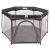 DERYAN Portable PlayPen 135x135x75 cm Black