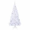 vidaXL Artificial Christmas Tree with Stand White 180 cm PVC and Steel