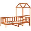 vidaXL Day Bed Set 2 pcs Wax Brown Solid Pine Wood