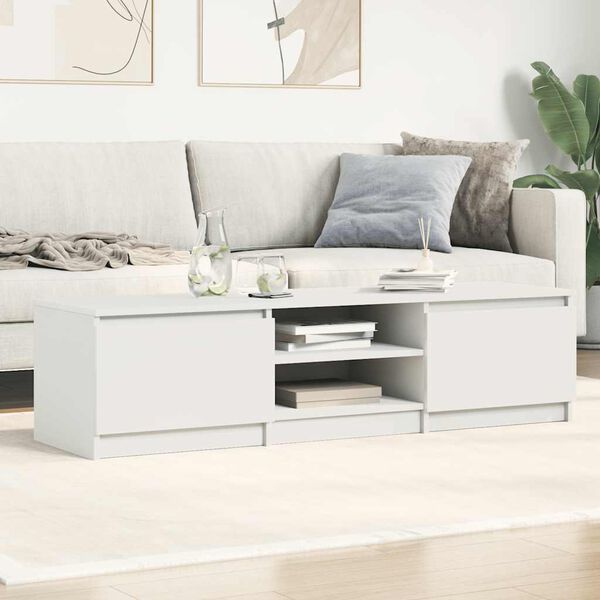 vidaXL TV Cabinet White 140x40x35.5 cm Engineered Wood