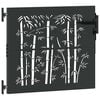 vidaXL Garden Gate with Lock Black 85 x 100 cm Powder-coated steel