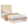vidaXL Bed Frame without Mattress with Headboard 100x200 cm Solid Wood