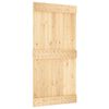 vidaXL Sliding Door NARVIK Natural and Black