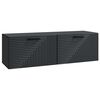 vidaXL Wall-Mounted TV Cabinet Black 98 x 31 x 30 cm Engineered Wood