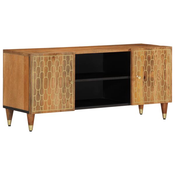 vidaXL TV Cabinet 105x33x46 cm Solid Wood Mango
