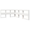 vidaXL Bookcase Bed without Mattress White 140x190 cm Solid Wood Pine