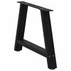vidaXL Coffee Table Legs A-Shaped 2 pcs Black&nbsp;70x(42-43) cm Steel