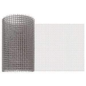 vidaXL Mesh Screen 20 x 200 cm 3 Mesh Stainless Steel 201 Silver