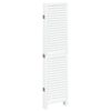 vidaXL Room Divider&nbsp;5 Panels White Solid Wood Paulownia