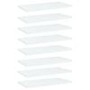 vidaXL Bookshelf Boards 8 pcs White 40x20x1.5 cm Engineered Wood