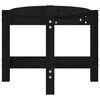 vidaXL Coffee Table Black 87x48x35 cm Solid Wood Pine