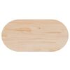 vidaXL Table Top 90x45x2.5 cm Solid Wood Pine Oval