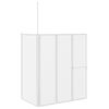 Shower Bath Screen Wall L Shape 70 x 120 x 137 cm 4 Panels Foldable