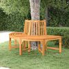 vidaXL Half Round Tree Bench &Oslash;160 cm Solid Wood Eucalyptus
