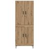 vidaXL Highboard Artisan Oak 69.5 x 34 x 180 cm Engineered Wood