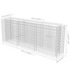 vidaXL Gabion Raised Bed Galvanised Steel 270x50x100 cm