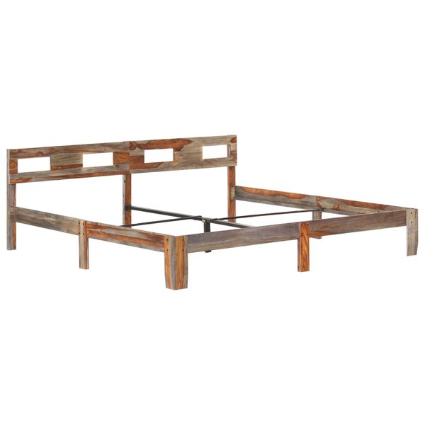 vidaXL Bed Frame without Mattress Solid Wood 200x200cm