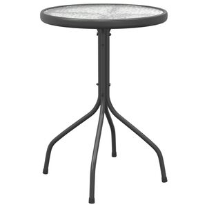 vidaXL Garden Table &Oslash;50x71 cm Steel Anthracite