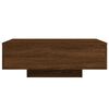 vidaXL Coffee Table with LED Lights Brown Oak 85x55x31 cm