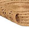 vidaXL Area Rug Hand-braided Jute 120 cm Round