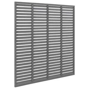 vidaXL Louver Fence WPC 180x180 cm Grey