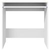 vidaXL Desk with Shelf White 77.5 x 43 x 79 cm Engineered Wood