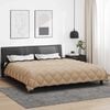 vidaXL Winter Duvet Black and Taupe 220 x 200 cm Microfiber
