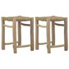 vidaXL Stools 2 pcs Brown Seagrass