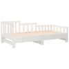 vidaXL Pull-out Day Bed without Mattress White 2x(90x200) cm
