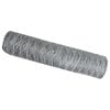 vidaXL Hexagon Fence 0.4 x 10 m Galvanised steel Silver