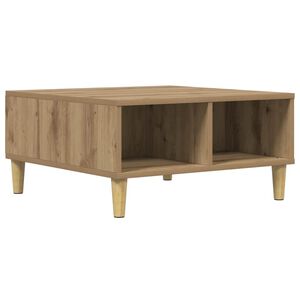 vidaXL Coffee Table Artisan Oak 60x60x30 cm Engineered Wood
