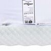 vidaXL Mattress Topper White and Green 90 x 200 x 6 cm Jaquard Fabric