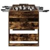 vidaXL Football Table 2 pcs Smoked Oak 146.5 x 74 x 85 cm