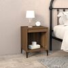 vidaXL Bedside Cabinets 2 pcs Brown Oak 40x35x50 cm