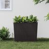 vidaXL Planter with Removable Inner Brown 12 / 44 L PP Rattan