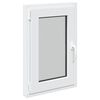vidaXL Basement Window "RISOR" 50x75 cm Tilt&Turn DIN Left White