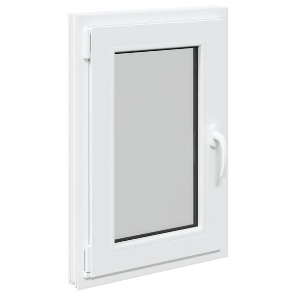 vidaXL Basement Window "RISOR" 50x75 cm Tilt&Turn DIN Left White
