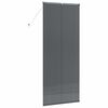 vidaXL Window Blind with Curtains Manual Dark grey Aluminium
