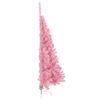 vidaXL Artificial Half Christmas Tree with Stand Pink 150 cm PVC