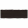 vidaXL Table Top Dark Brown 180x60x(2-6) cm Treated Solid Wood Live Edge