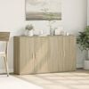 vidaXL Sideboards 2 pcs Sonoma Oak 60x31x70 cm Engineered Wood