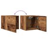 vidaXL Wall Mounted TV Cabinet Old Wood 30.5x30x30 cm