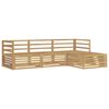 vidaXL Outdoor Sofa Set 4 pcs White Solid Acacia Wood