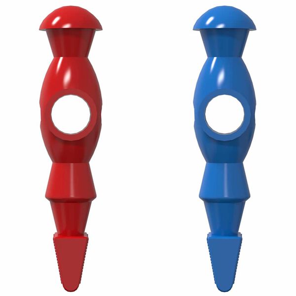 vidaXL Football Table Players 22 pcs Blue and Red 2.4 x 2.1 x 9.7 cm