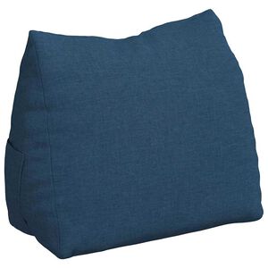 vidaXL Back Pillow Blue 45 x 20 x 35 cm Fabric
