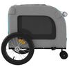 vidaXL Pet Bike Trailer Blue and Grey Oxford Fabric and Iron