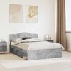 vidaXL Bed Frame with Headboard Concerte 140 x 200 cm Solid Pine Wood