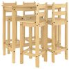 vidaXL 5 Piece Bar Set Solid Wood Pine