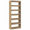vidaXL Book Cabinet Artisan Oak 80 x 30 x 198 cm Engineered Wood